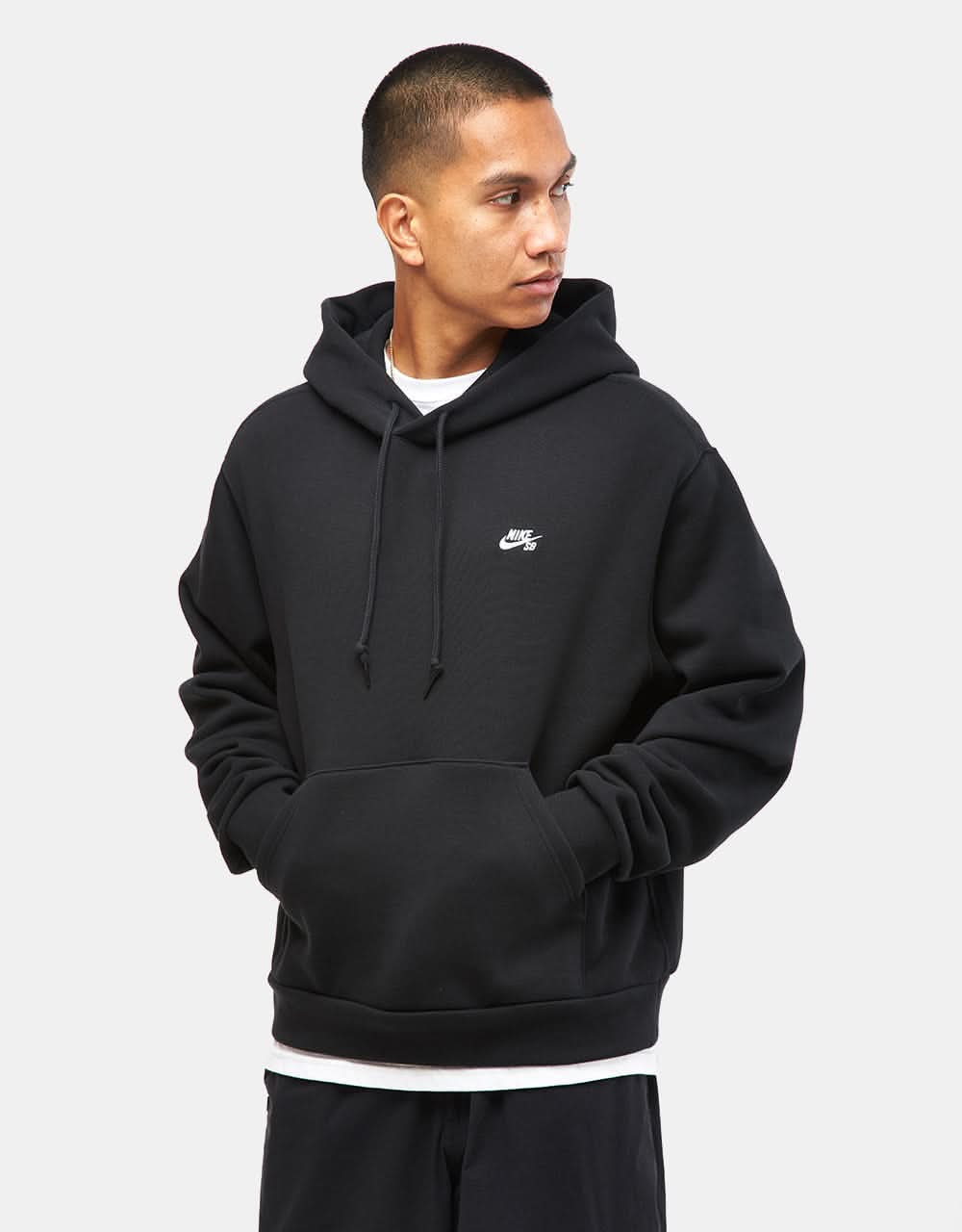 Nike SB Essential Logo Pullover Hoodie Black/White – Route One