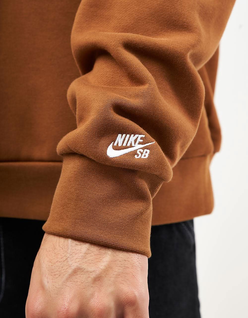 tawny white nike hoodie