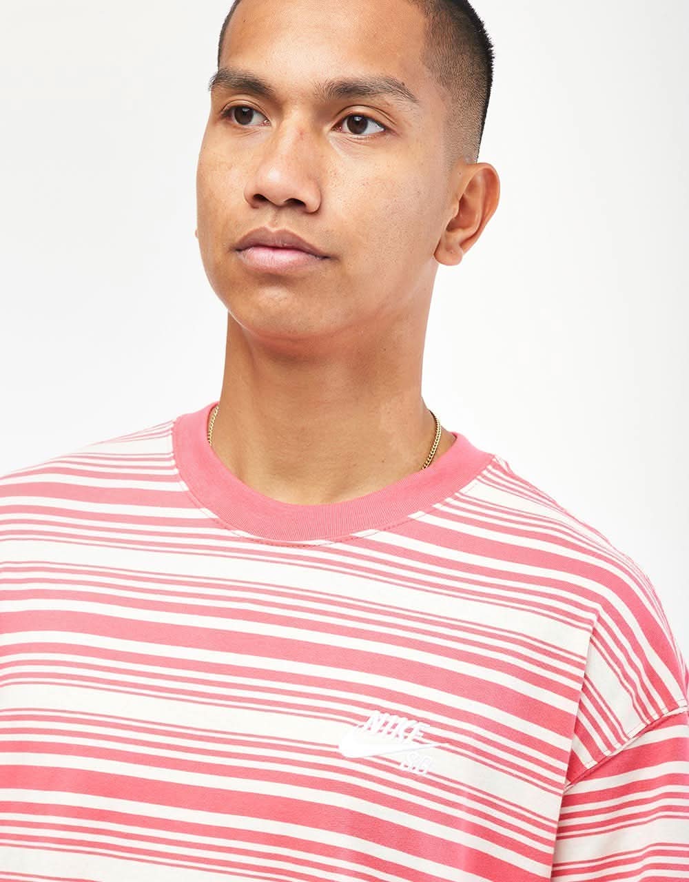 pastel striped nike shirt