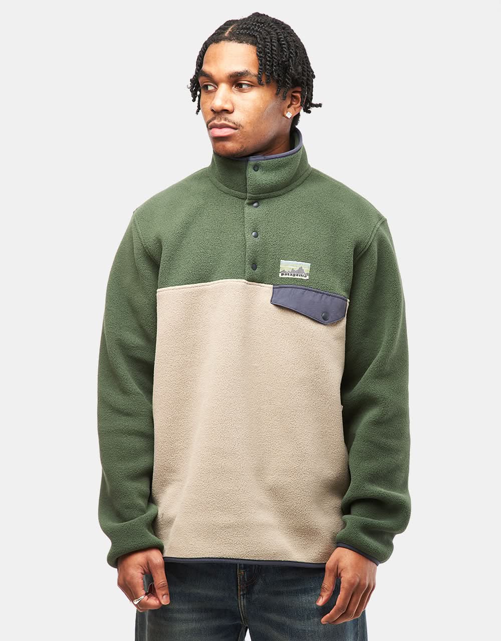 Patagonia Lightweight Synch Snap T Fleece Seabird Grey Route One