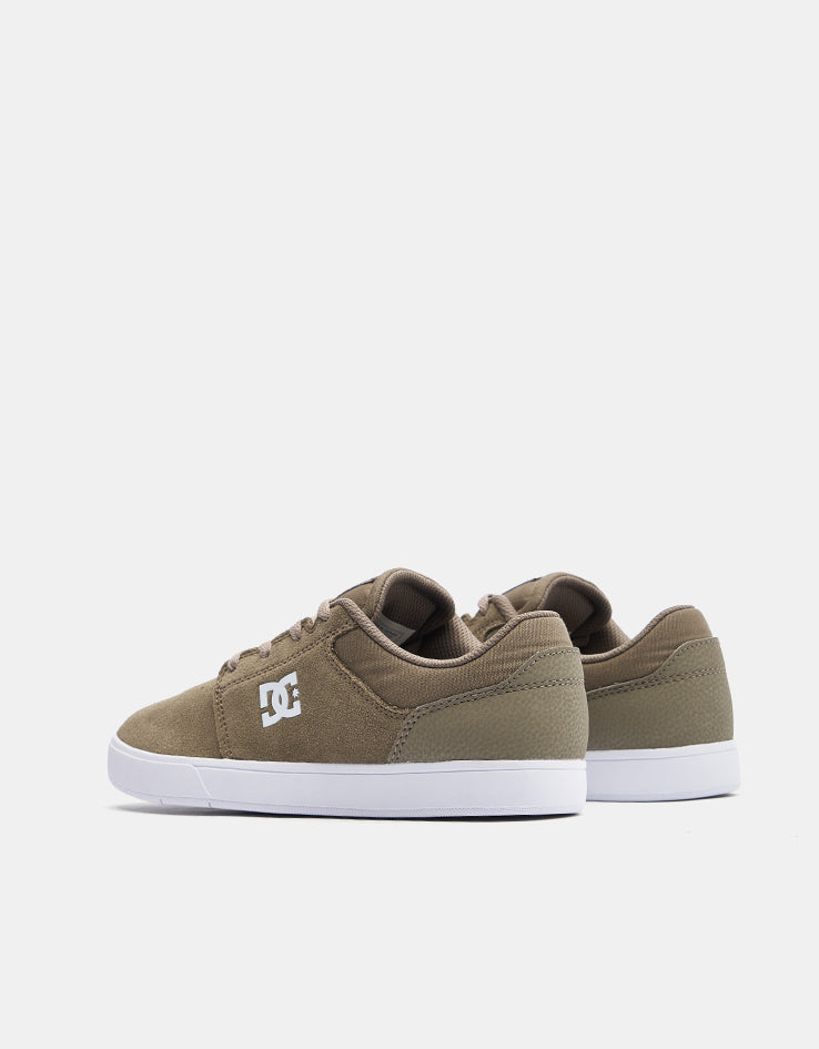DC Crisis 2 Skate Shoes - Olive/White