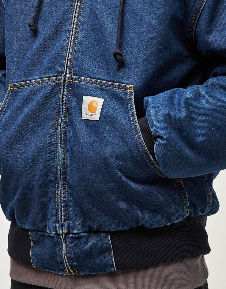 Carhartt WIP OG Active Jacket - Blue Stone Washed Denim | Route One