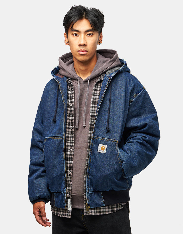 Carhartt WIP OG Active Jacket - Blue Stone Washed Denim | Route One