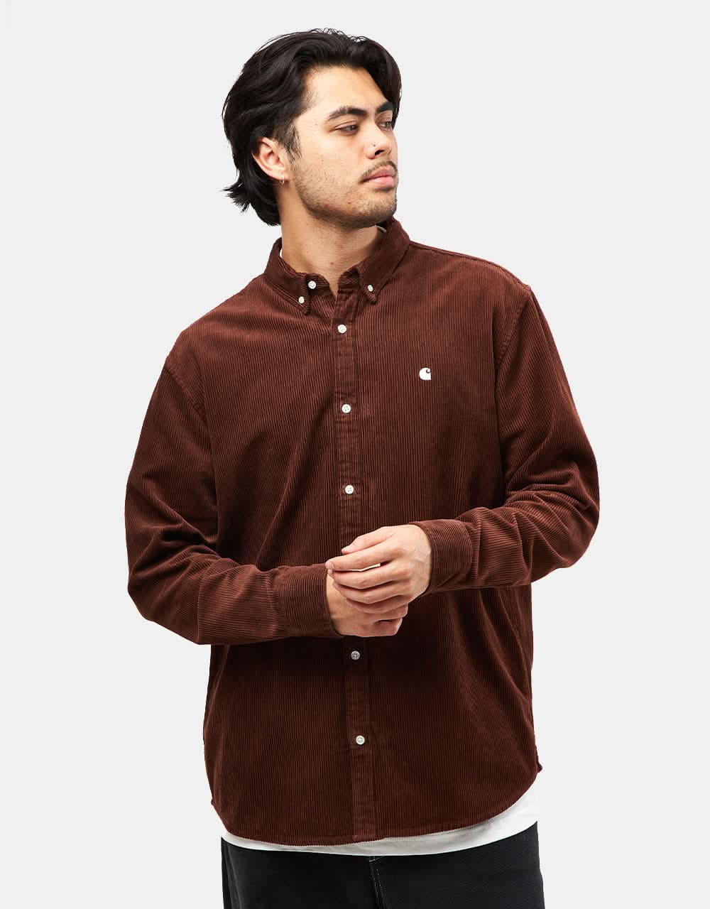 Carhartt WIP Long Sleeve Madison Cord Shirt - Offroad/Wax | Route One