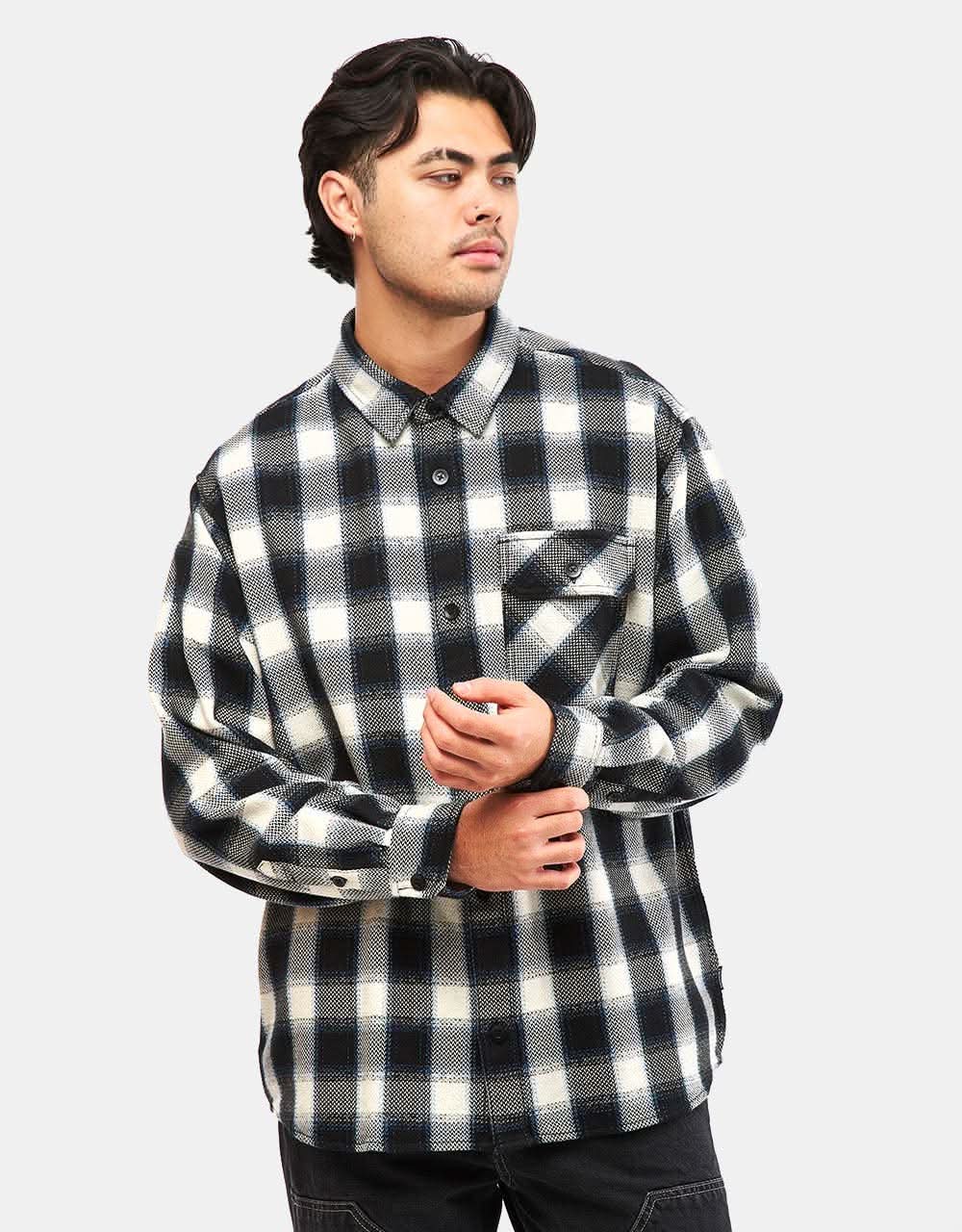 シャツ CARHARTT L/S WITTEN SHIRT SA484 Carhartt WIP Long Sleeve Witten Shirt - Witten Check/Natural