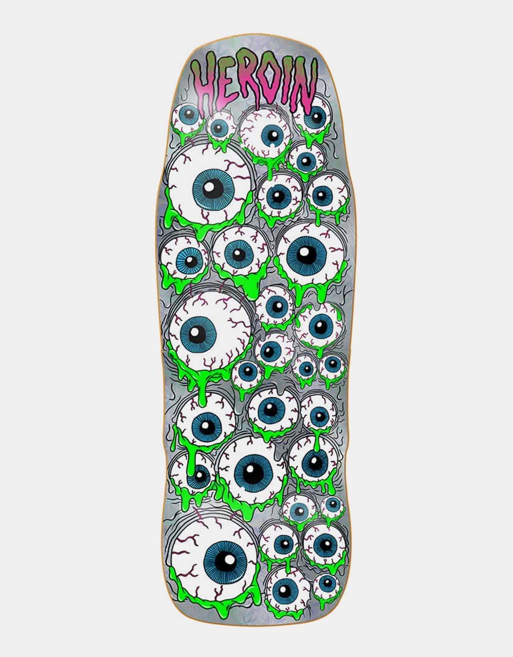 Heroin Holo Mutant Eyeballer Skateboard Deck - 10.125”