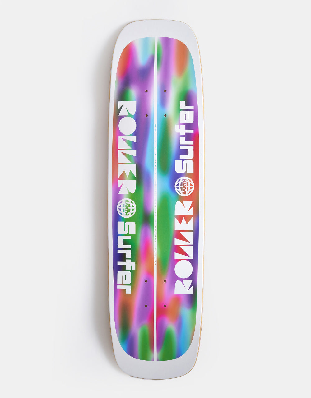 スケートボード blast skates roller earth surfer 8.5 Blast Skates Koppl Roller 'Earth' Surfer Skateboard Deck - 8.5