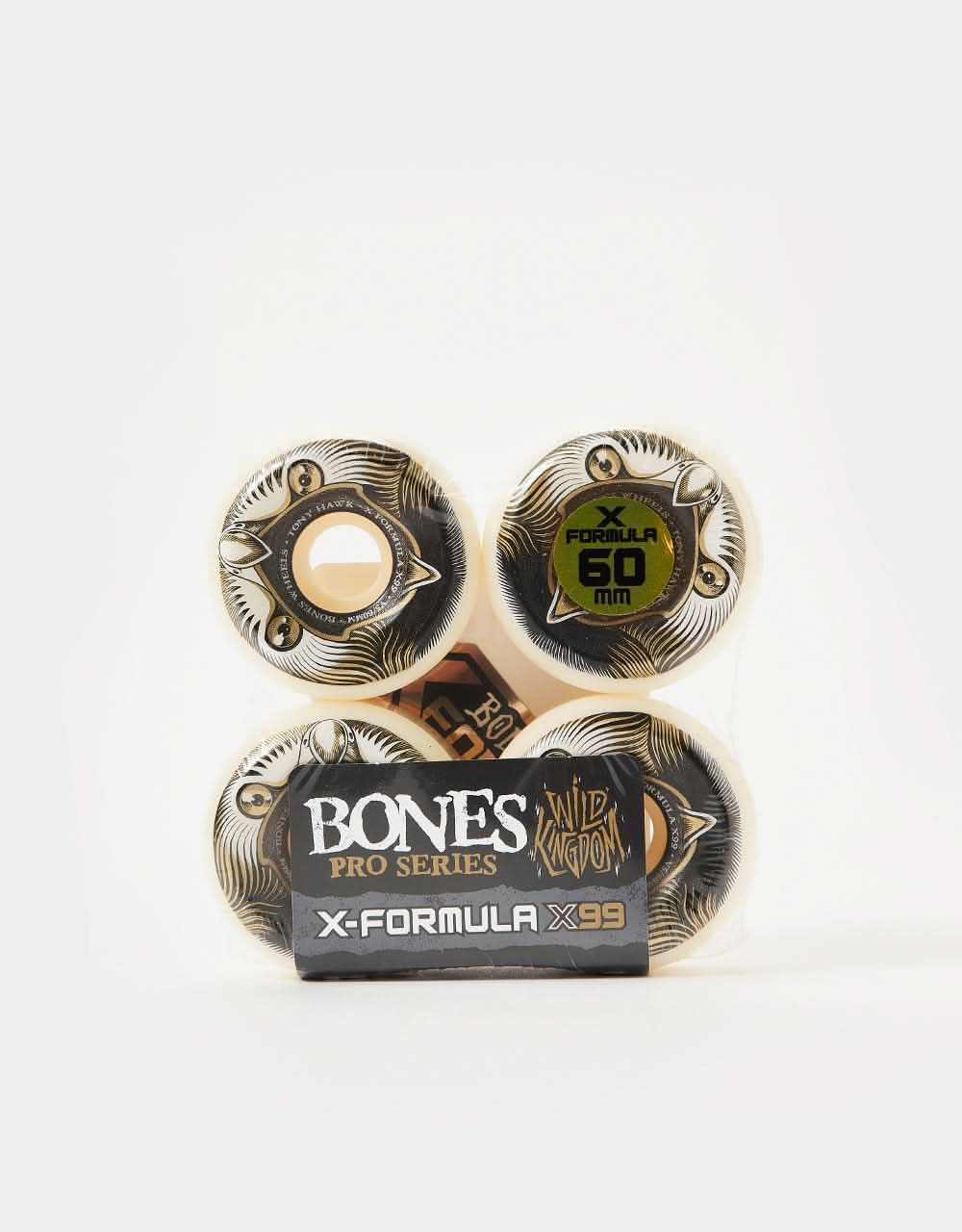 Bones Hawk Beak & Destroy X-Formula V5 Sidecut 99a Skateboard Wheels - 60mm