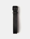 Carhartt WIP Script Leather Belt - Black/Black