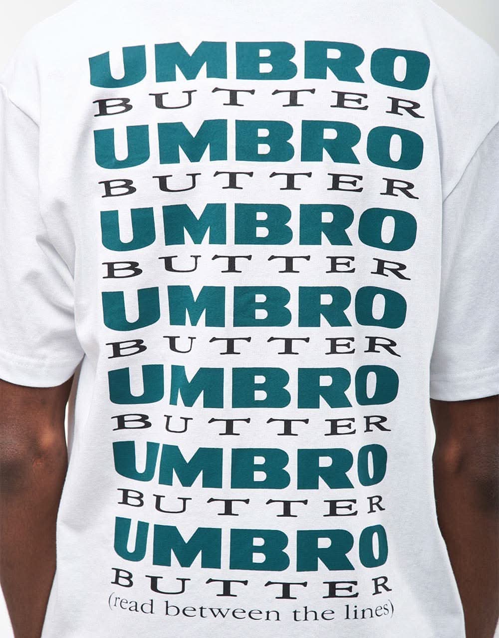 Butter Goods X Umbro Lines T-Shirt - White | Route One