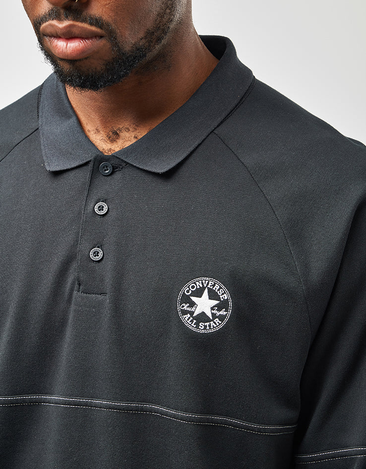 Converse Marquis Retro Rugby Polo Shirt - Converse Black