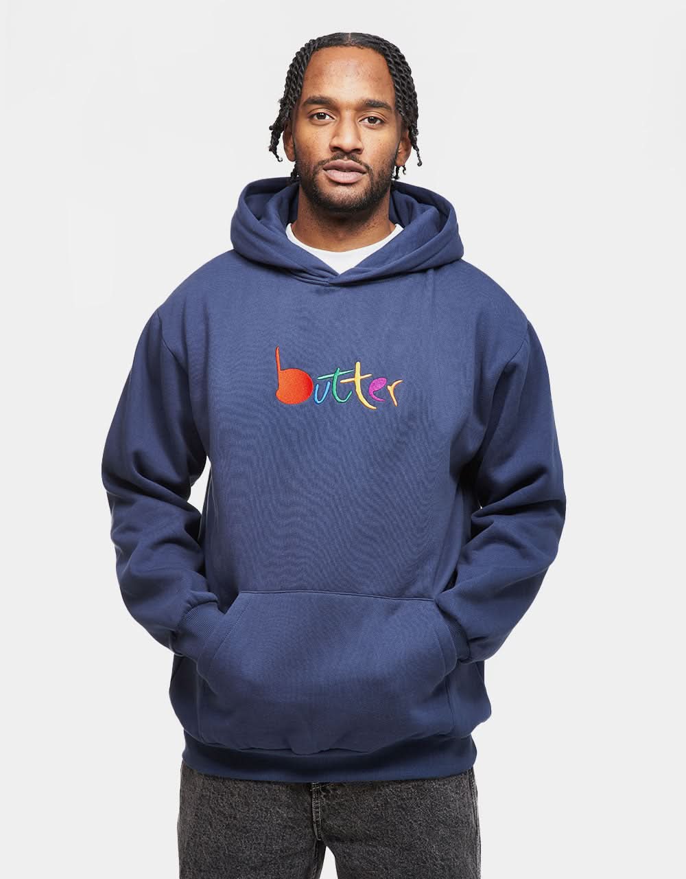 Butter Goods Art Pullover Hoodie - Navy | Route One