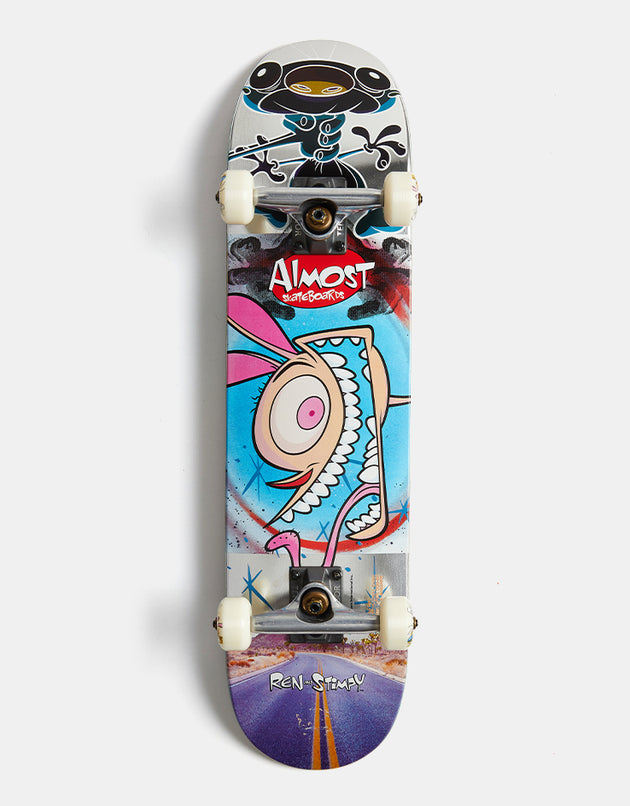 Almost x Ren & Stimpy Freakout Mid Complete Skateboard - 7.375"