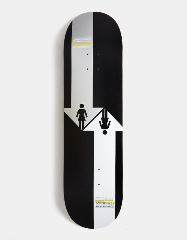 Girl McCrank 'Dual Directional TWIN TIP' G096 Skateboard Deck - 8.5"