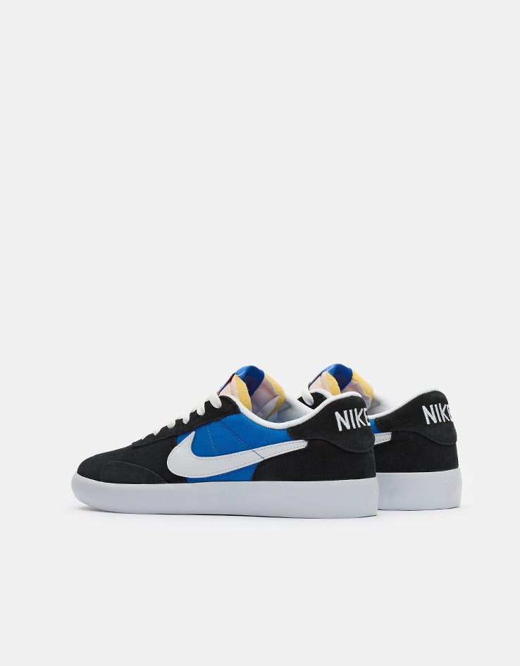 Nike SB Heritage Vulc Skate Shoes - Black/White-Signal Blue-Safety Orange-Black