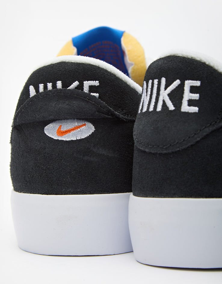 Nike SB Heritage Vulc Skate Shoes - Black/White-Signal Blue-Safety Orange-Black