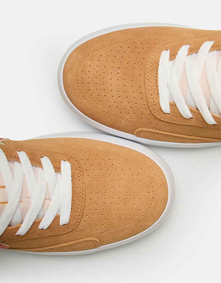 Nike SB Heritage Vulc Skate Shoes - Flax/College Orange-Oatmeal-White