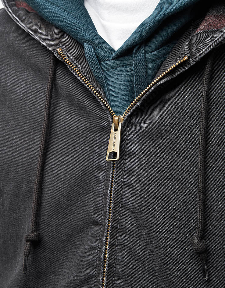 Carhartt WIP OG Active Jacket - Black 'Stone Washed' (Denim