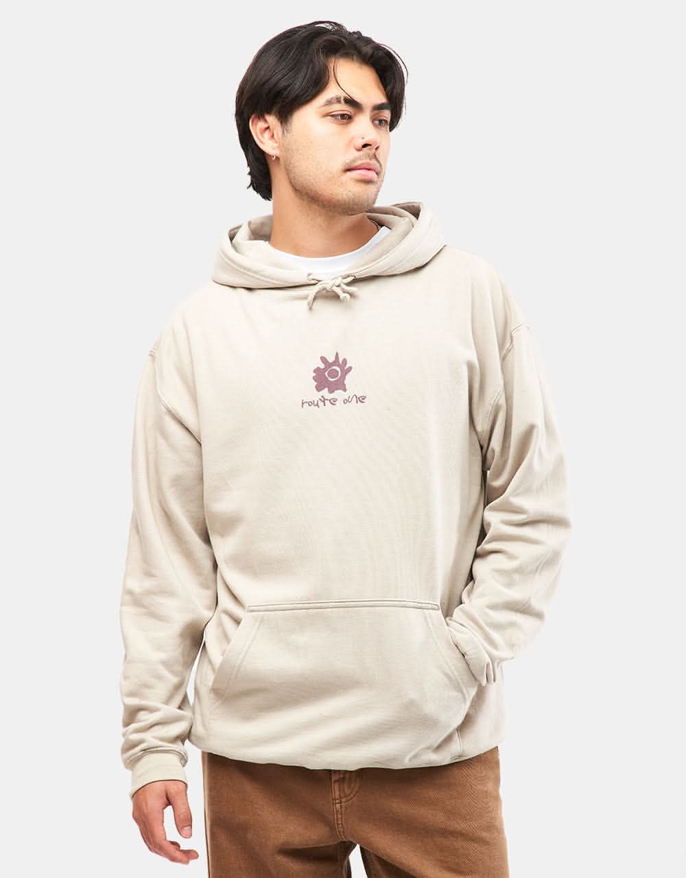 Route One Idols Midweight Pullover Hoodie - Natural Stone