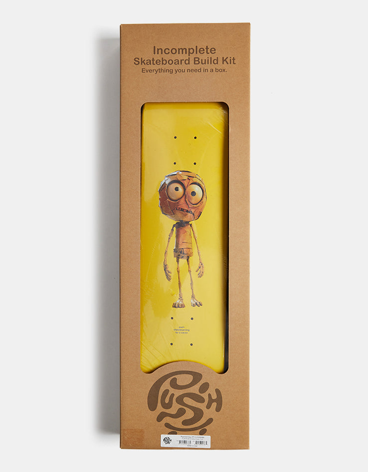 Push Plywood Guy FP Incomplete Skateboard - 7.25"