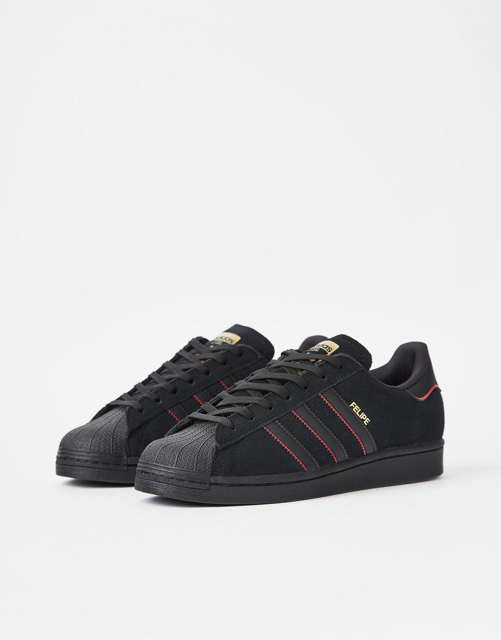 adidas x Felipe Superstar ADV Skate Shoes - Core Black/Better Scarlet/ Route One adidas x Felipe Superstar ADV Skate Shoes - Core Black/Better Scarlet/ Route One
