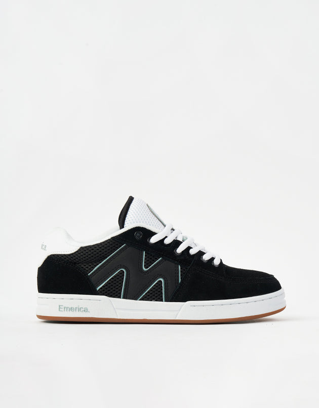 Emerica OG-1 Skate Shoes - Black/White/Green