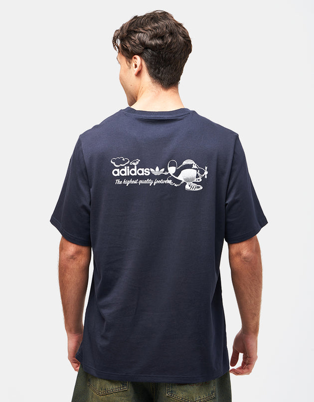 adidas Dogplane T-Shirt - Legacy Ink/White
