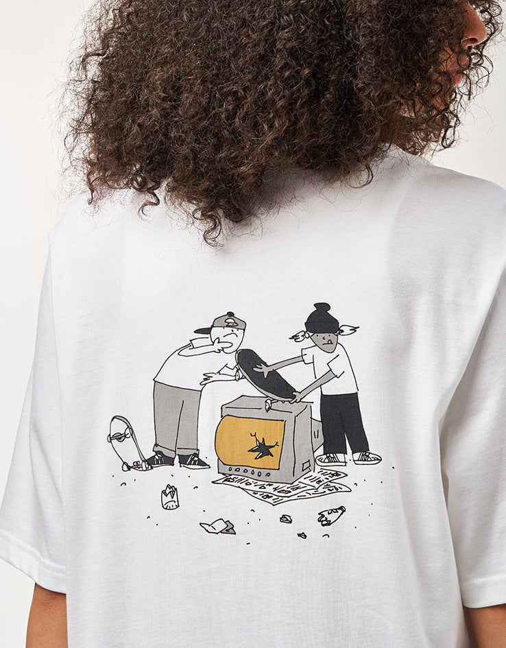 海外【ADIDAS】 Henry Jones Trash Mens Tee Adidas Henry Jones Trash Tee White - Coureur Goods
