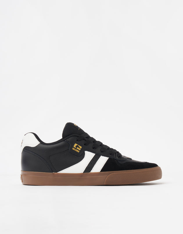 Globe Encore-2 Skate Shoes - Black/White/Tobacco