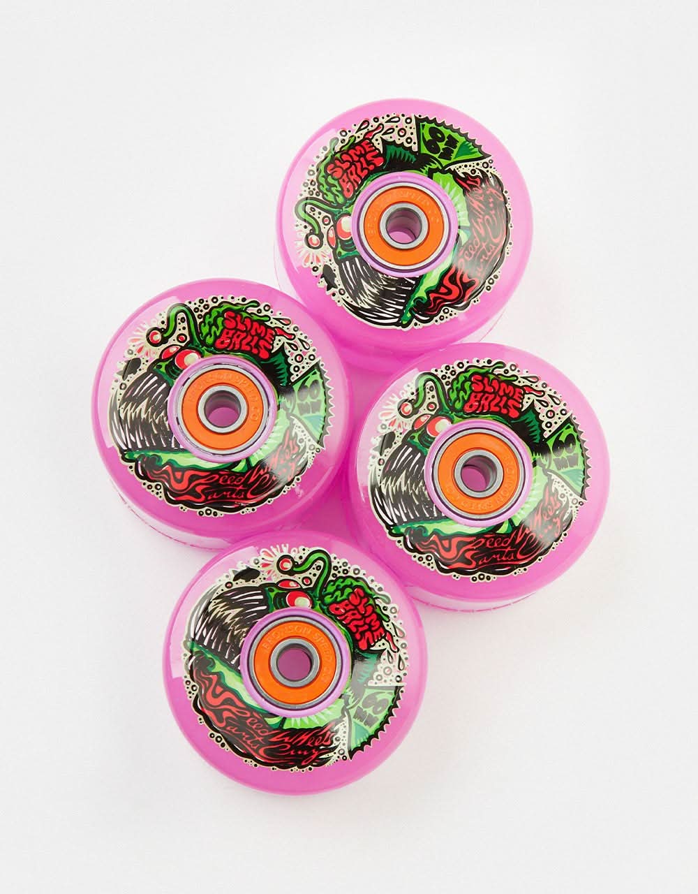 Slime Balls Skateboard Wheels 60mm Light Ups OG Slime 78A