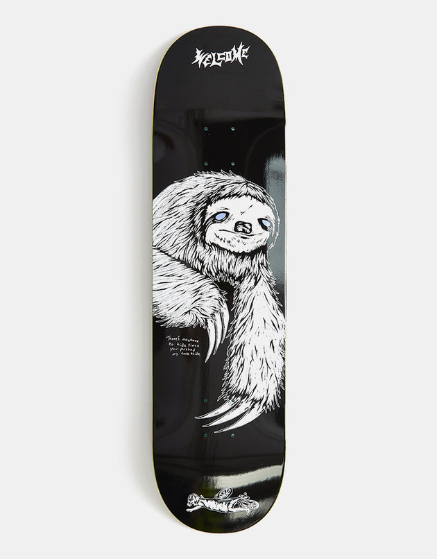 Welcome Sloth on Popsicle Skateboard Deck - 8.25"
