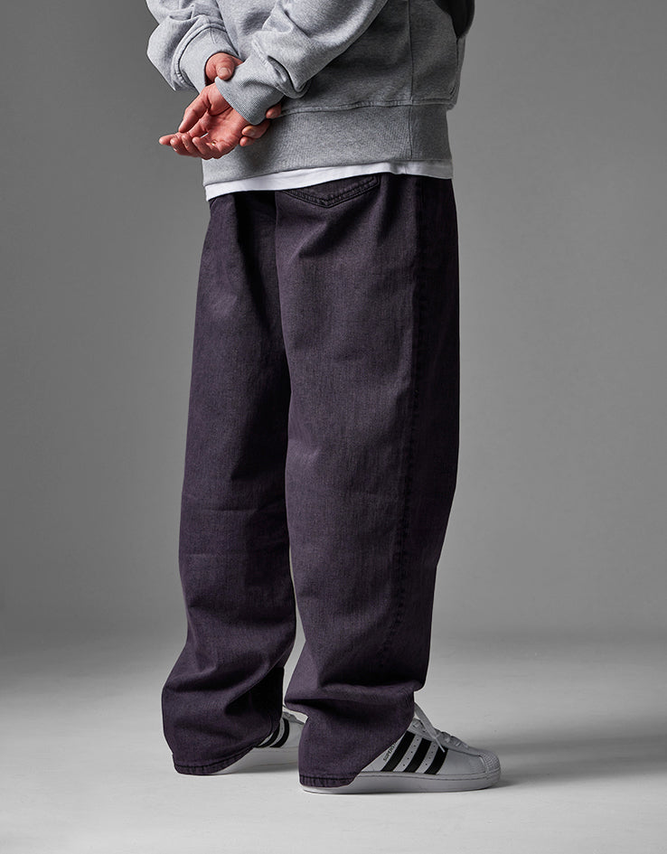 Route One Baggy Denim Jeans - Moderate Purple