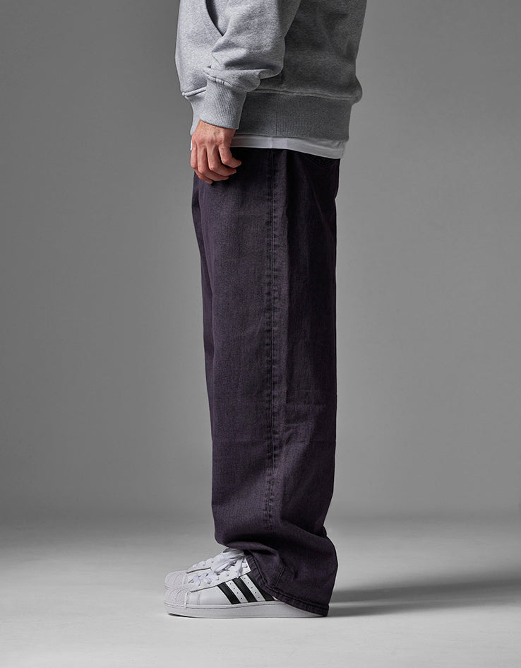 Route One Baggy Denim Jeans - Moderate Purple