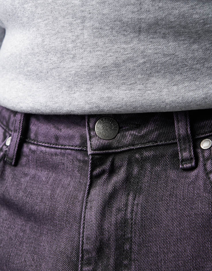 Route One Baggy Denim Jeans - Moderate Purple