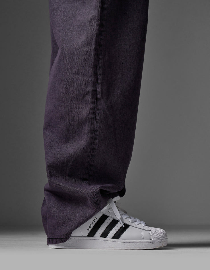 Route One Baggy Denim Jeans - Moderate Purple