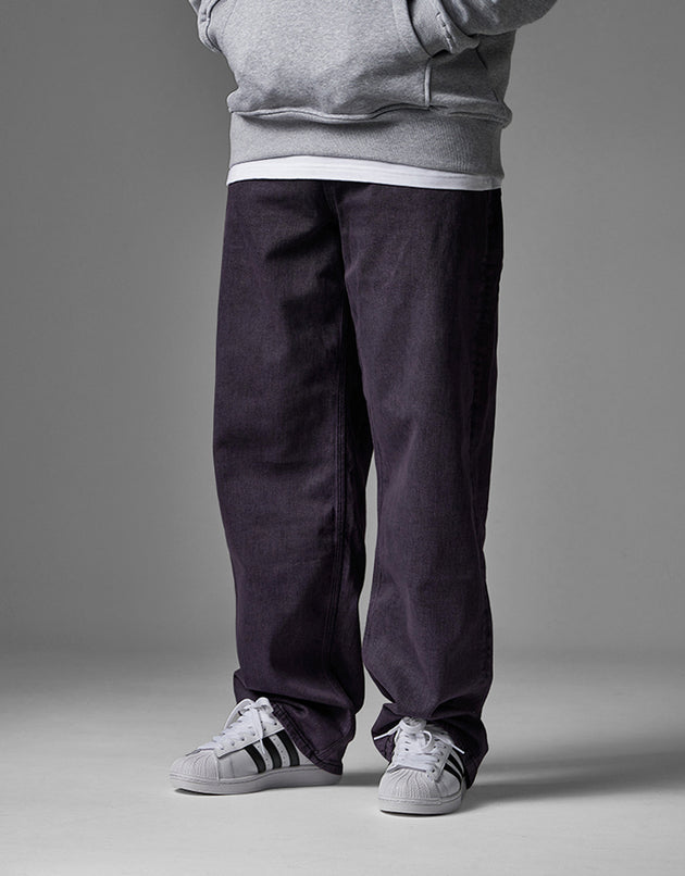 Route One Baggy Denim Jeans - Moderate Purple