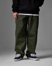 Route One Baggy Denim Jeans - Leaf Green