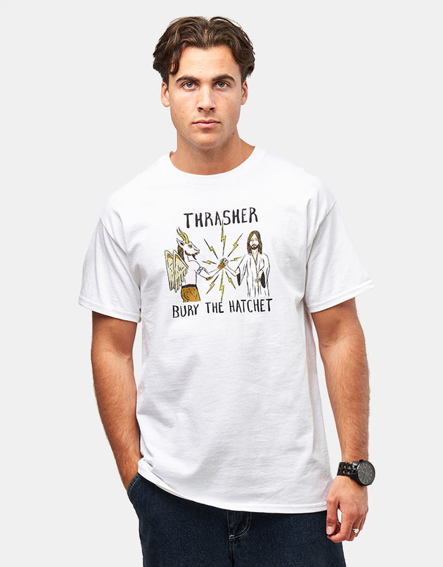 Thrasher x Toy Machine B.T.H T-Shirt - White