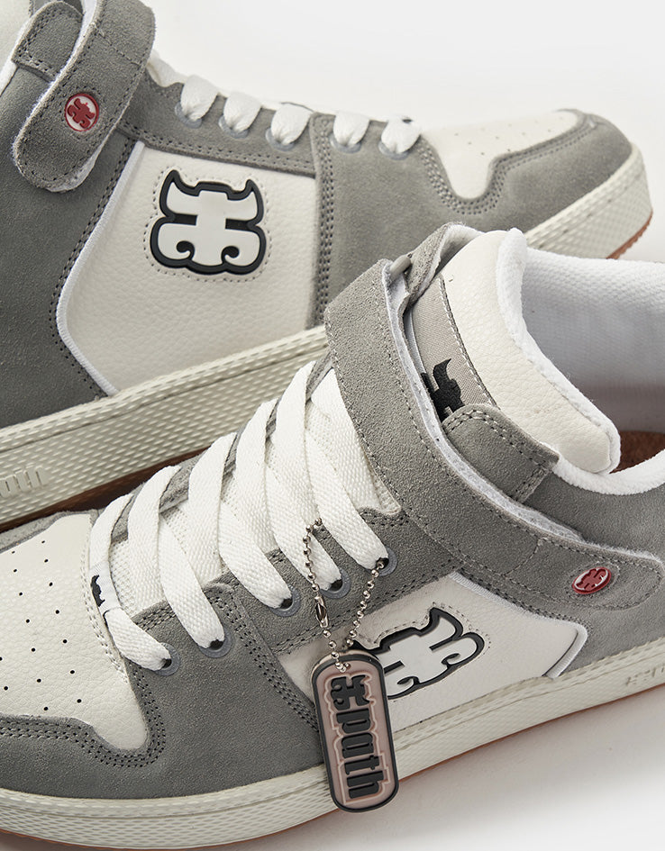Iplab Shoes IPATH Grasshopper Skate Shoes - Cement/White Leather