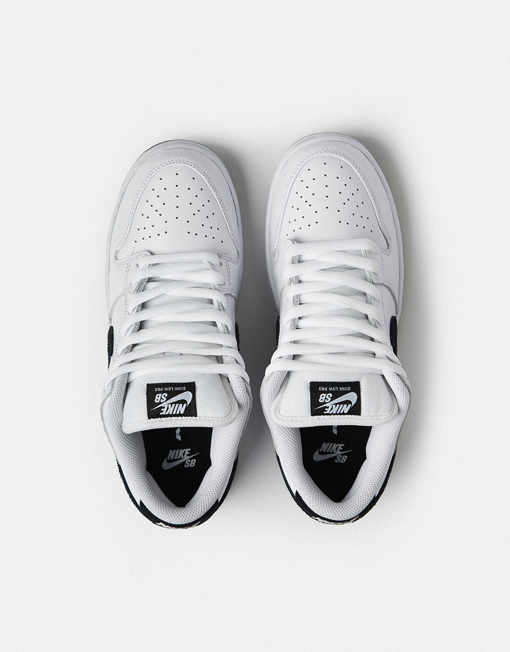 Nike SB Dunk Low Pro Skate Shoes - White/Black-White-Black – Route One