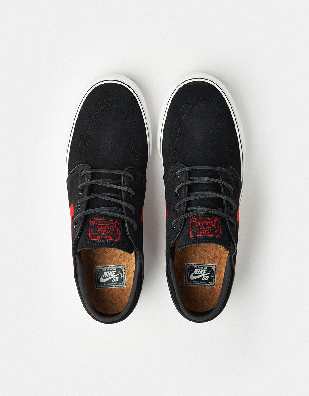 stefan janoski black red