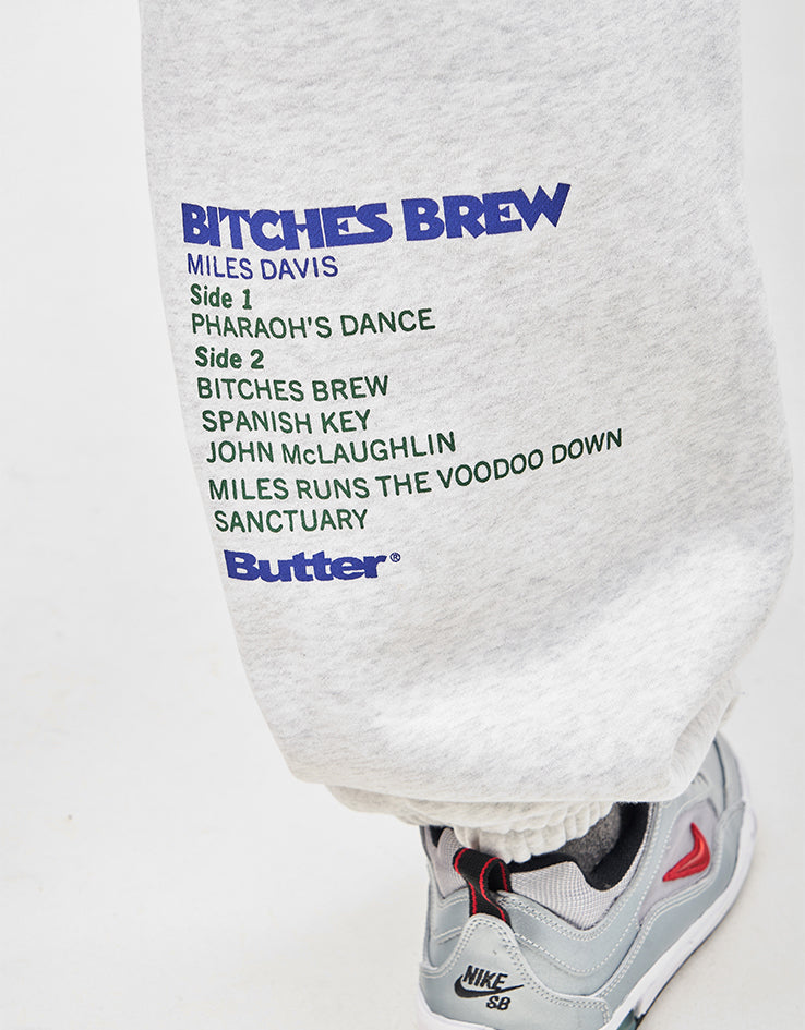 Butter Goods ★ Bitches Brew Sweatpants スエット パンツ Butter Goods x Miles Davis Bitches Brew Sweatpants - Ash