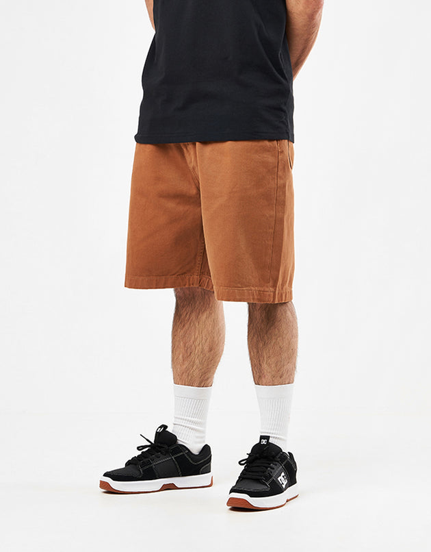 DC Worker Baggy Denim Short - Chipmunk Overdye