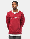 Magenta Rimet Polo Shirt - Burgundy