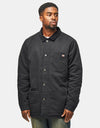 Dickies High Pile Fleece Lined Chore Jacket - Stone Washed Black