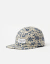 The Quiet Life Dahlia Floral 5 Panel Cap - Natural