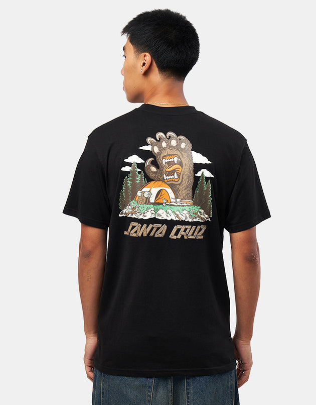 Santa Cruz Screaming Grizzly T-Shirt - Black