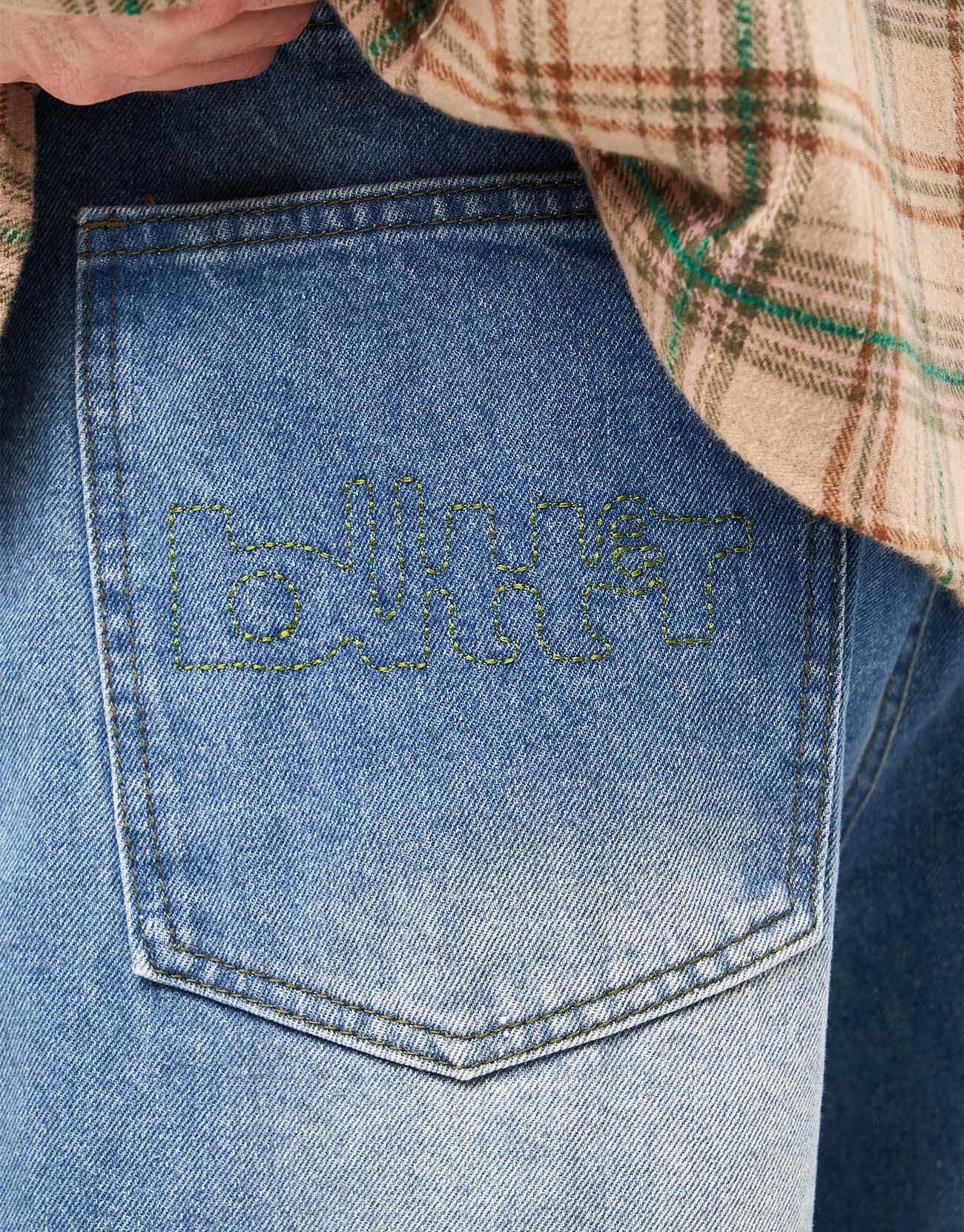 Butter Goods Warped Denim Jeans - Washed Mid Blue | Route One