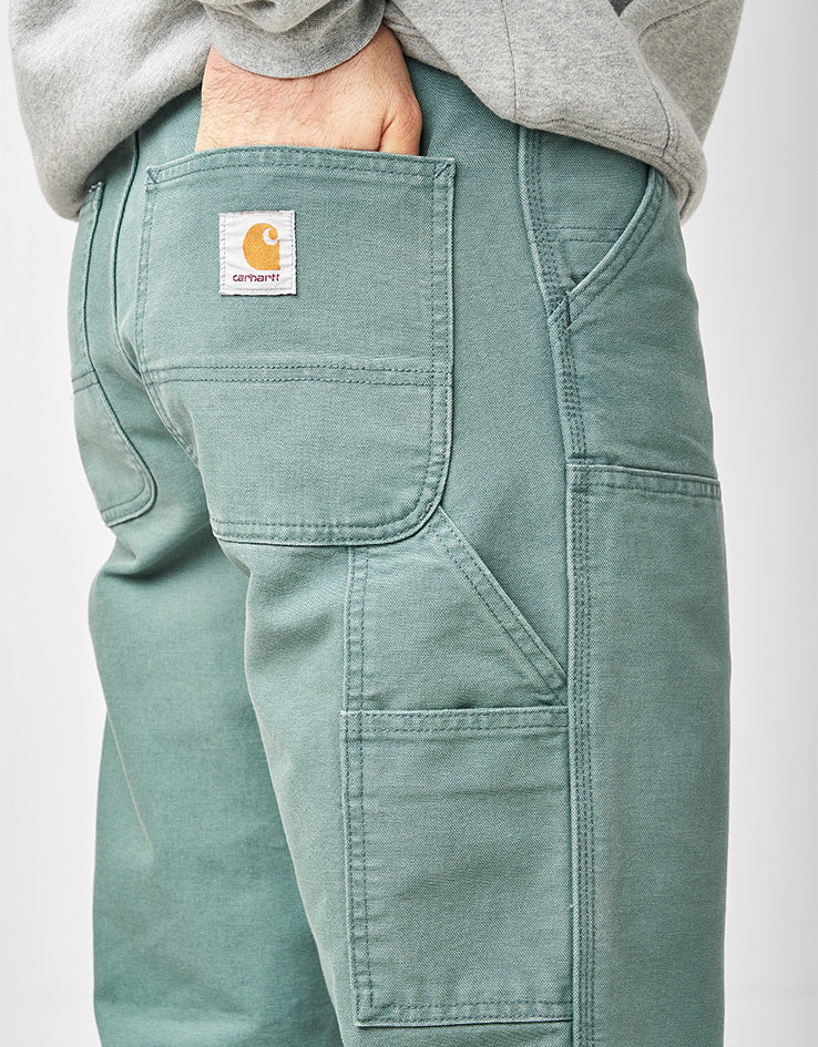 Carhartt WIP Double Knee Pant - Silver Pine (Stone Canvas)