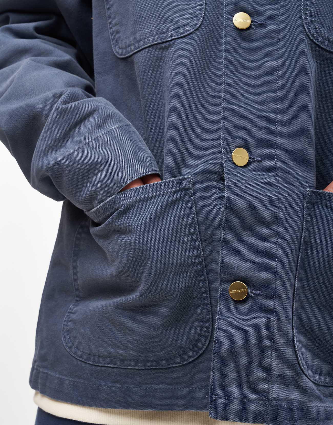 Carhartt WIP Michigan Coat - Dusky Blue (Stone Canvas) | Route One